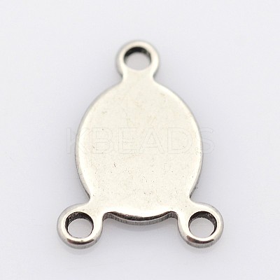 Tarnish Resistant Oval 201 Stainless Steel Chandelier Component Links X-STAS-P073-26-1