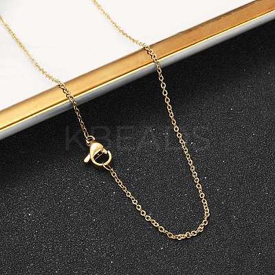 304 Stainless Steel Cable Chain Necklaces NJEW-M151-24G-1