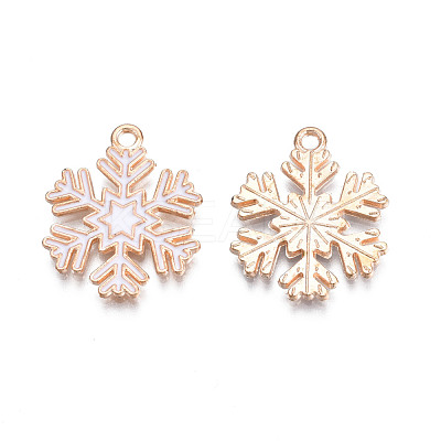 Christmas Style Alloy Enamel Pendants ENAM-Q442-68B-1