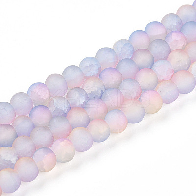 Crackle Glass Beads X1-GLAA-N009-6mm-04-1