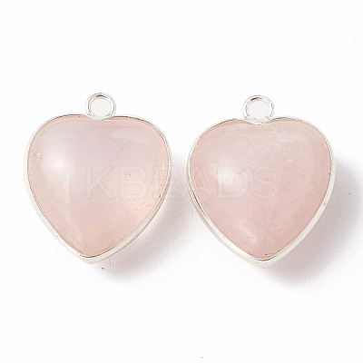 Natural Rose Quartz Pendants G-C005-01S-15-1