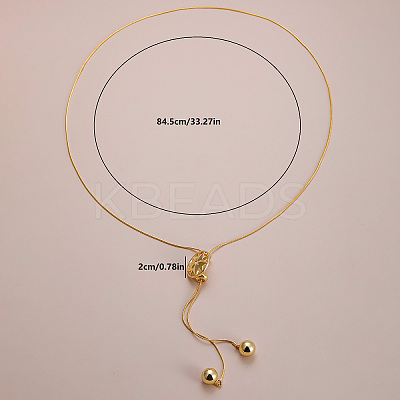 Elegant Hollow Flower Y-Shaped Chain Pendant Lariat Necklaces for Autumn/Winter RX2303-2-1