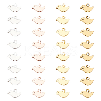 80Pcs 4 Colors Tibetan Style Alloy Charms TIBEP-AR0001-07-1