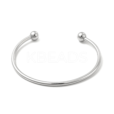 Tarnish Resistant Classic 201 Stainless Steel Cuff Bangles for Women BJEW-P289-01P-1
