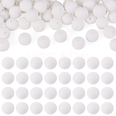 50Pcs Food Grade Eco-Friendly Silicone Beads SIL-TA0002-89A-1