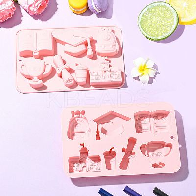 2Pcs College Theme Silicone Molds ST-CJ0043-009-1