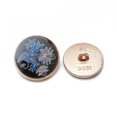 Alloy Enamel Shank Buttons WH-WG54999-01-1