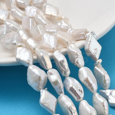 Natural Baroque Keshi Pearl Beads Strands PEAR-P064-12A-01A-1