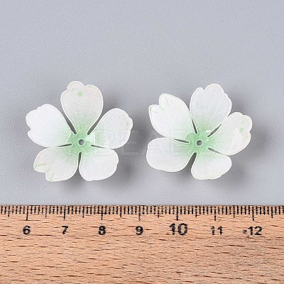 Flower Acrylic Bead Caps SACR-T017-51D-1