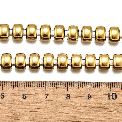 304 Stainless Steel Rectangle Link Chain Neklaces for Women NJEW-R024-01G-1