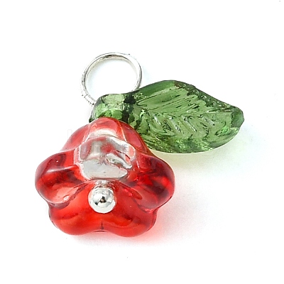 Glass Flower of Life Pendant PALLOY-JF02279-1