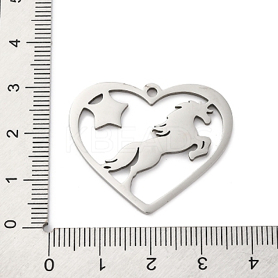 Anti-Tarnish 201 Stainless Steel Pendants STAS-R002-11P-1