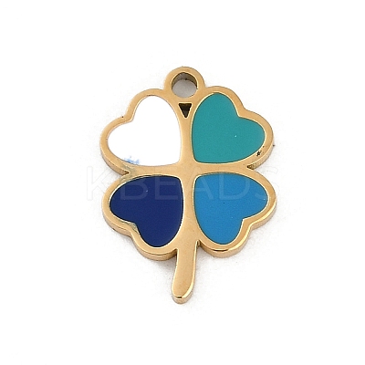 304 Stainless Steel Enamel Charms STAS-I325-100C-G-1