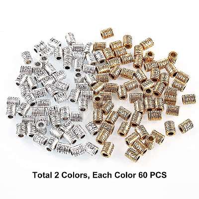 Tibetan Style Alloy Beads TIBEB-PH0004-80-1