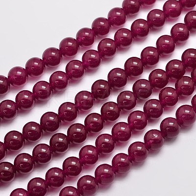 Natural & Dyed Malaysia Jade Bead Strands X-G-A146-8mm-A15-1