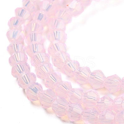 Baking Paint Transparent Glass Beads Strands DGLA-F029-J2mm-1