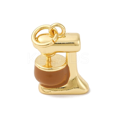 Brass Enamel Charms KK-Q098-31G-B-1