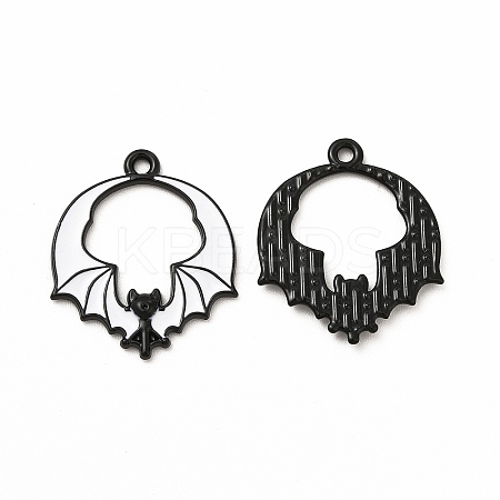 Rack Plating Alloy Enamel Pendants FIND-G054-18EB-01-1