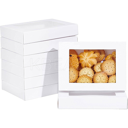 Rectangle Foldable Creative Cardboard Box CON-WH0086-18-1
