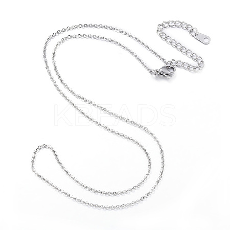 304 Stainless Steel Necklaces X-NJEW-E080-10P-1