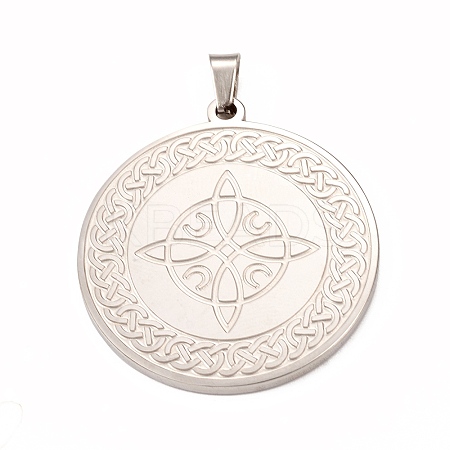Non-Tarnish 304 Stainless Steel Pendants STAS-P321-03P-1