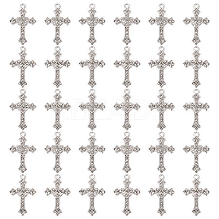 60Pcs Alloy Rhinestone Pendants ALRI-CA0001-14-1