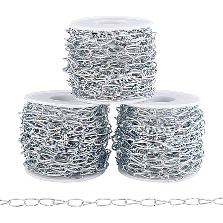 3Pcs Iron Oval Link Chains CH-BC0001-06-1