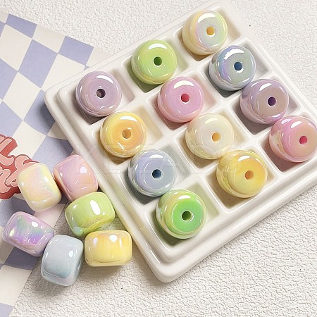 Spray Painted Plastic Beads PW-WG96232-09-1
