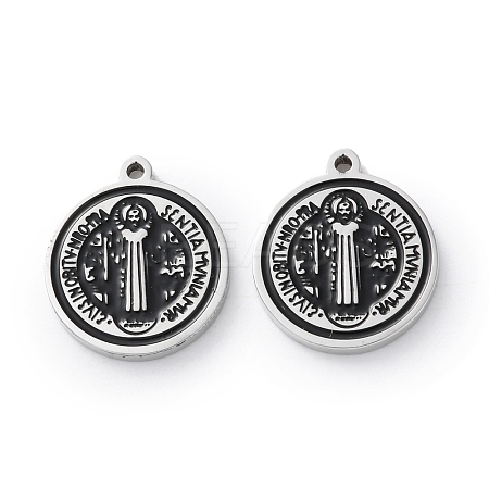 304 Stainless Steel Enamel Charms STAS-M102-19P-04-1