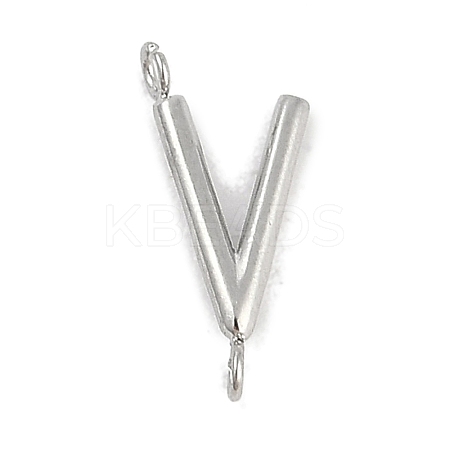304 Stainless Steel Letter Connector Charms LS-STAS-M108-01P-22-1
