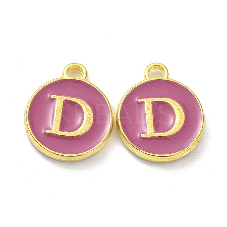 Golden Plated Alloy Enamel Charms ENAM-XCP0001-13D-1