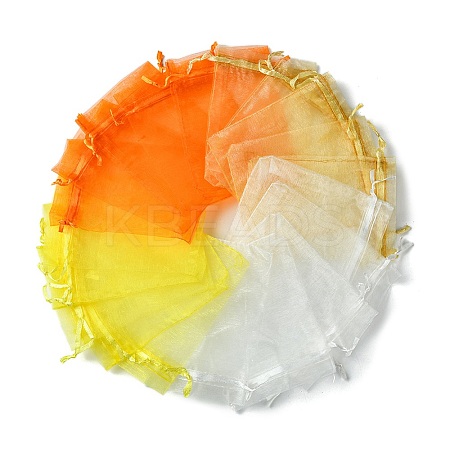 40Pcs 4 Colors Organza Bags Jewellery Storage Pouches Wedding Favour Party Mesh Drawstring Gift OP-FS0001-03A-1