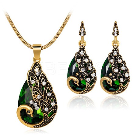 Alloy Rhinestone Jewelry Sets FS-WG746AE-02-1