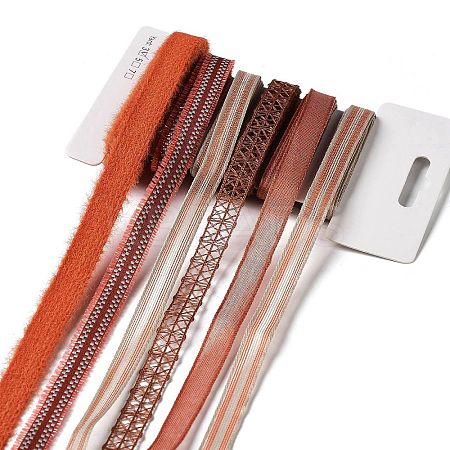 18 Yards 6 Styles Polyester Ribbon SRIB-C001-D02-1