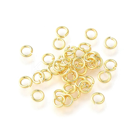 Brass Open Jump Rings KK-V007-004G-09-1