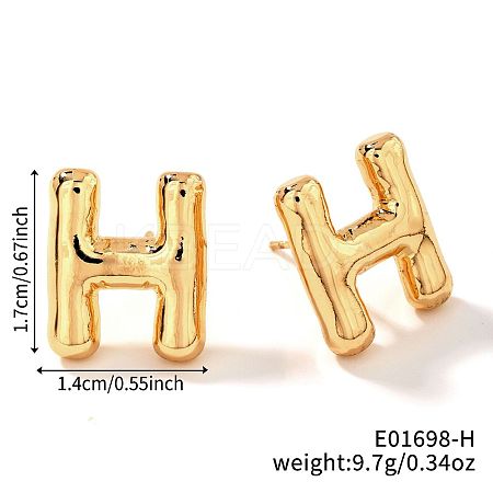 Brass Stud Earrings UV9543-8-1