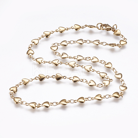 304 Stainless Steel Chain Necklaces LS-STAS-P164-11G-1