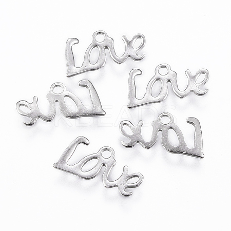 Tarnish Resistant 201 Stainless Steel Charms STAS-K154-24P-1