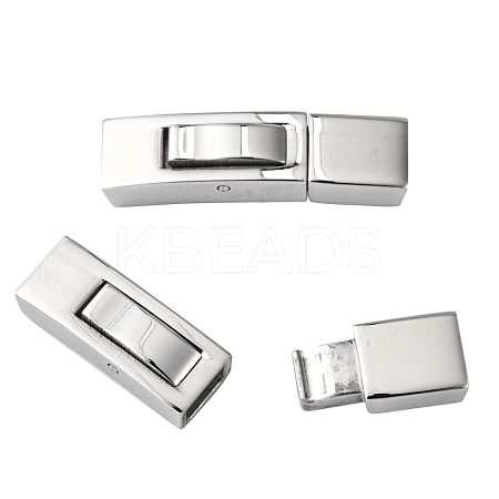 Tarnish Resistant 304 Stainless Steel Bayonet Clasps STAS-F122-34P-1