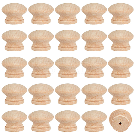 Wood Drawer Knobs WOOD-WH0062-08-1