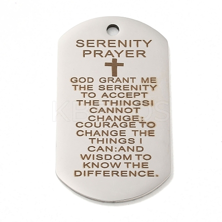 Non-Tarnish 201 Stainless Steel Pendants STAS-L079-15P-1