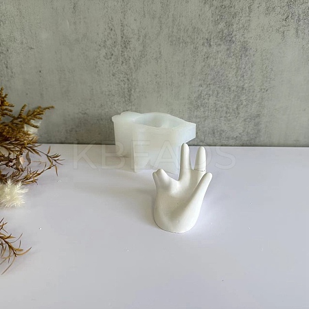 Hand Shape Finger Ring Display Stand DIY Statue Silicone Molds LS-SIMO-P003-03-1