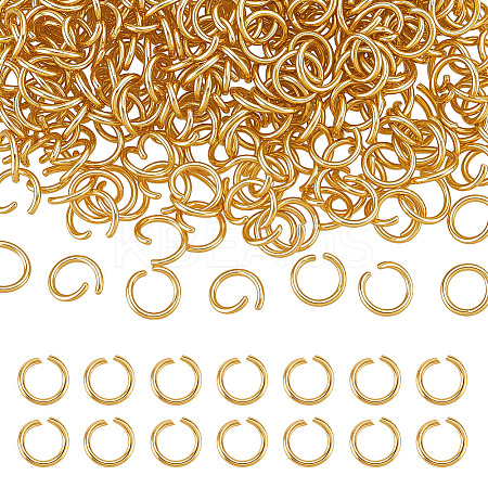 1000Pcs 304 Stainless Steel Open Jump Rings STAS-ME0002-17-1