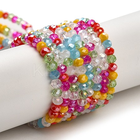 Glass Beads Strands EGLA-A034-M4mm-29-1