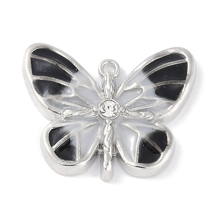 Rack Plating Alloy Enamel Pendants PALLOY-F018-22P-04-1