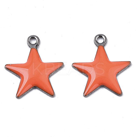 201 Stainless Steel Enamel Charms LS-STAS-N088-14J-1