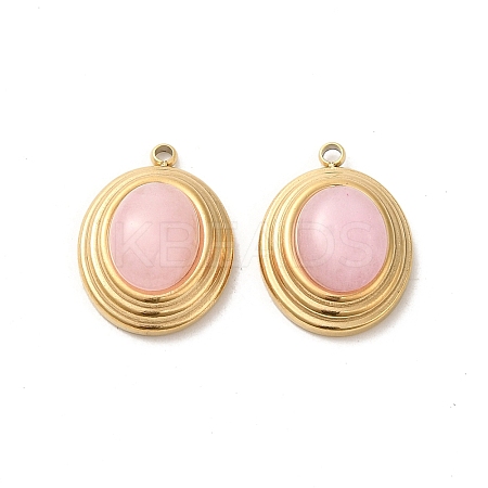Natural Rose Quartz Pendants STAS-L025-006G-01-1