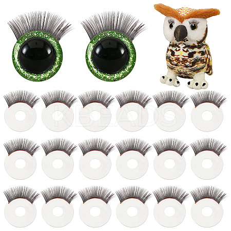 20Pcs Acrylic Doll Eyelashes DOLL-PH0001-39A-1