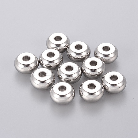 Tarnish Resistant 304 Stainless Steel Beads STAS-E036-18A-1