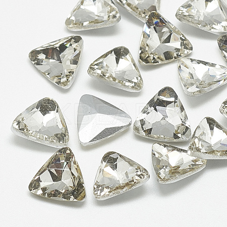 Pointed Back Glass Rhinestone Cabochons RGLA-T087-18mm-01-1